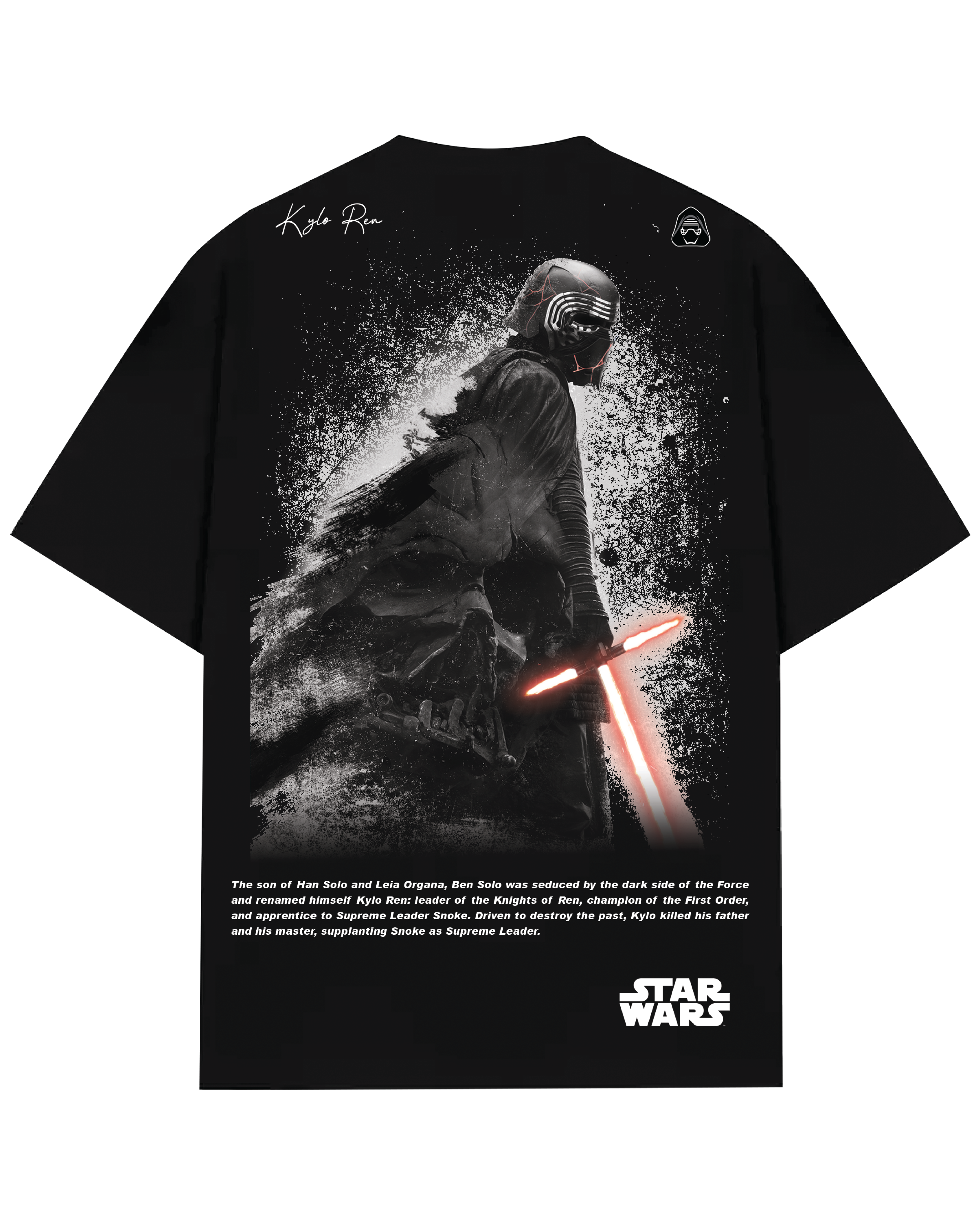 Turbo Kylo Ren CC-1293 Over-sized T-shirt (Black/Red)