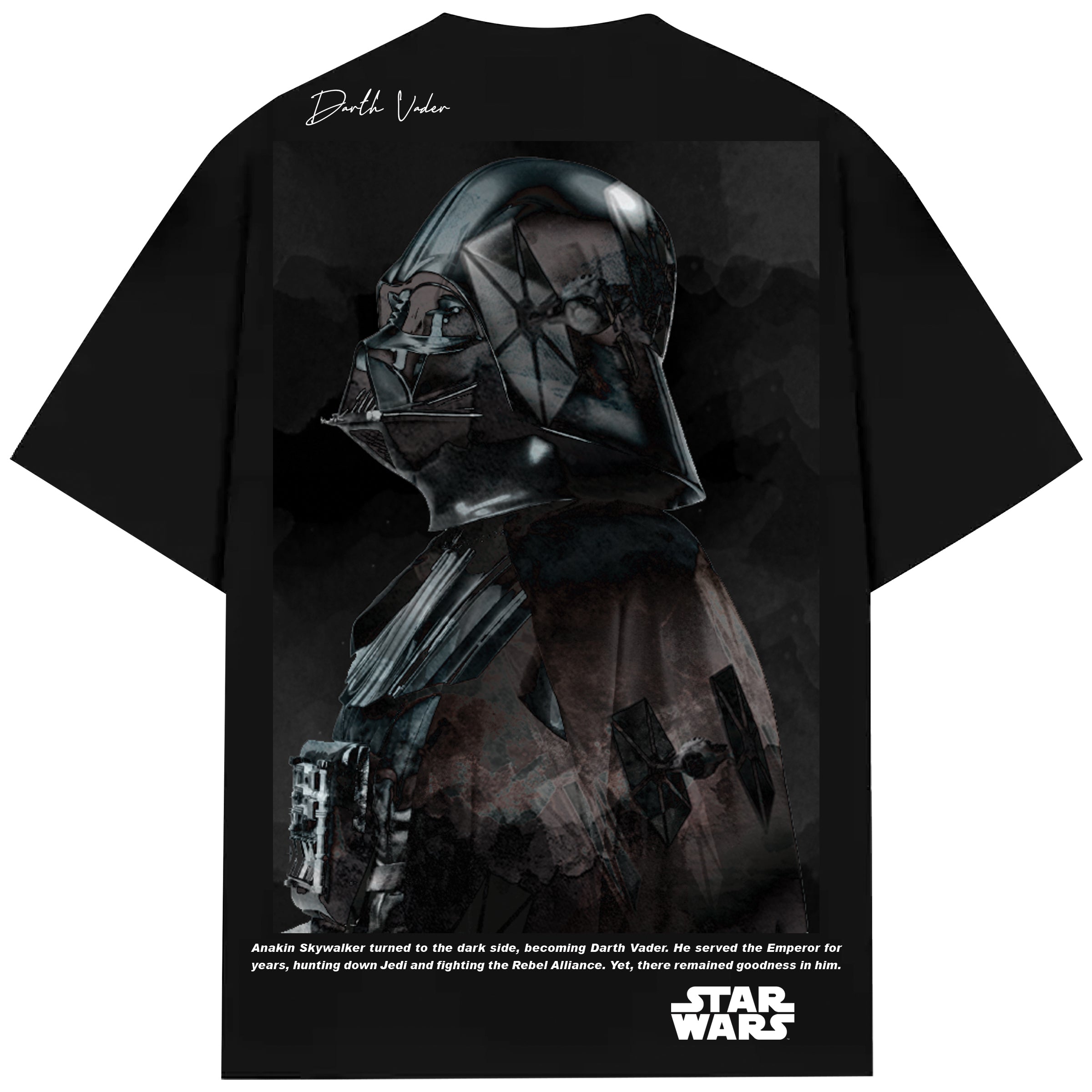 Turbo Darth Vader CC-1295 Over-sized T-shirt (Black)