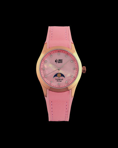 DC Harley Quinn G10L-BD3 (Rosegold/Pink) with Pink Rubber Leather Strap