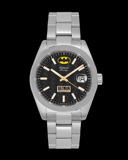 DC Batman G7M-1D3 (Silver/Black) with Silver Stainless Steel