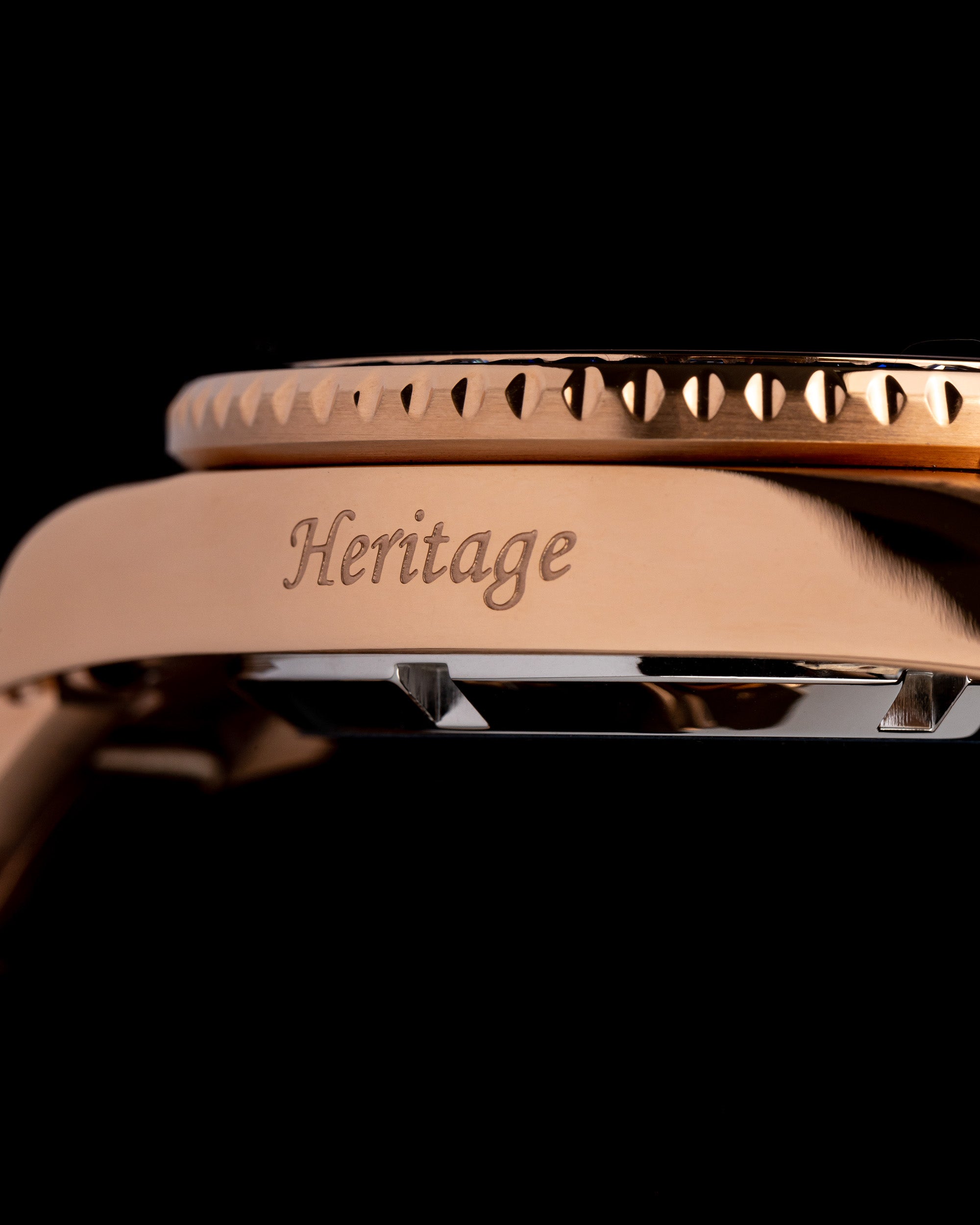 Tomaz Men's Watch GR01BS-D11 (Rosegold) with Black/Blue/White Crystal (Rosegold Stainless Steel)