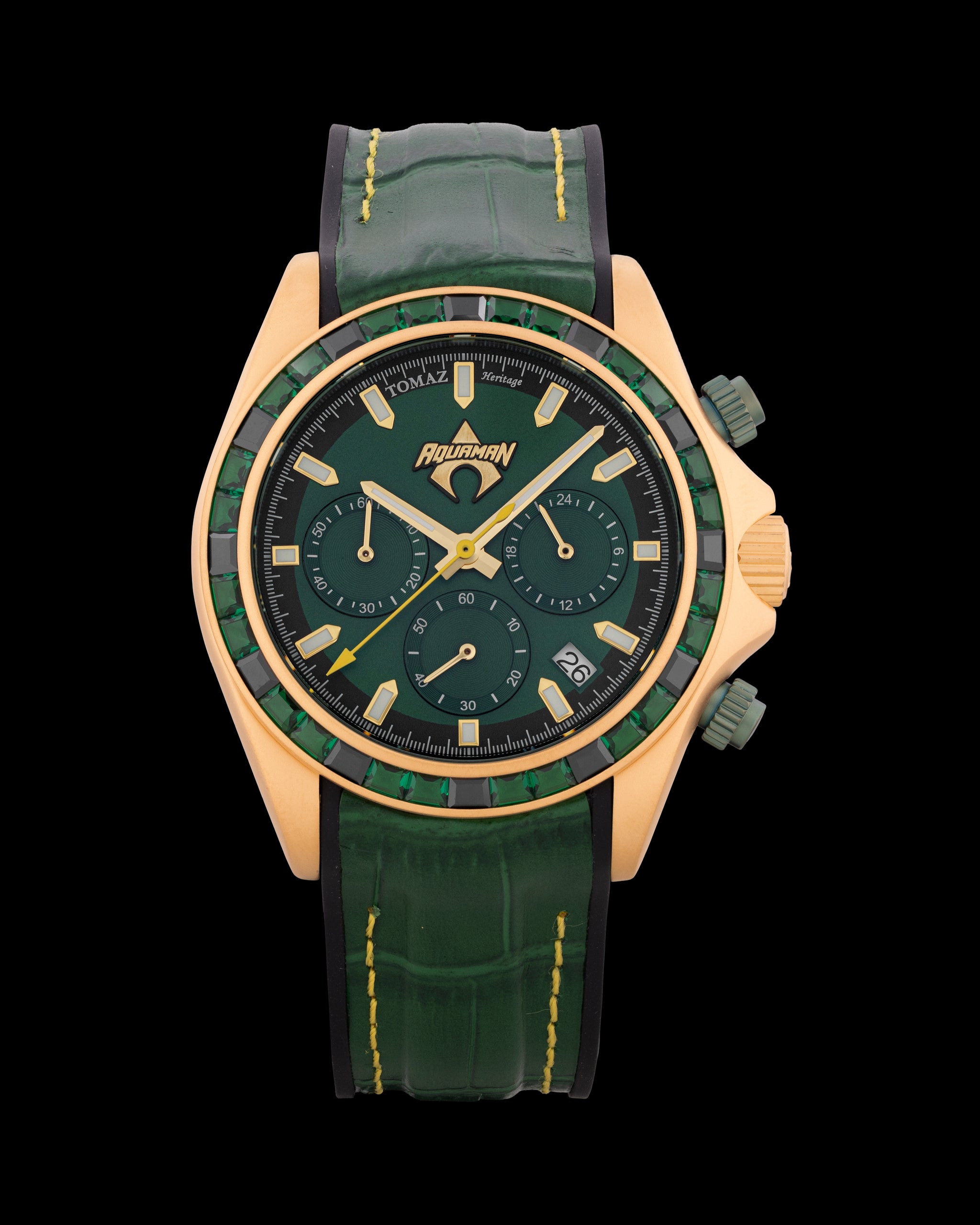 DC Aquaman GR02-A5D1 (Gold/Green) with Black/Green Crystal and Black/G