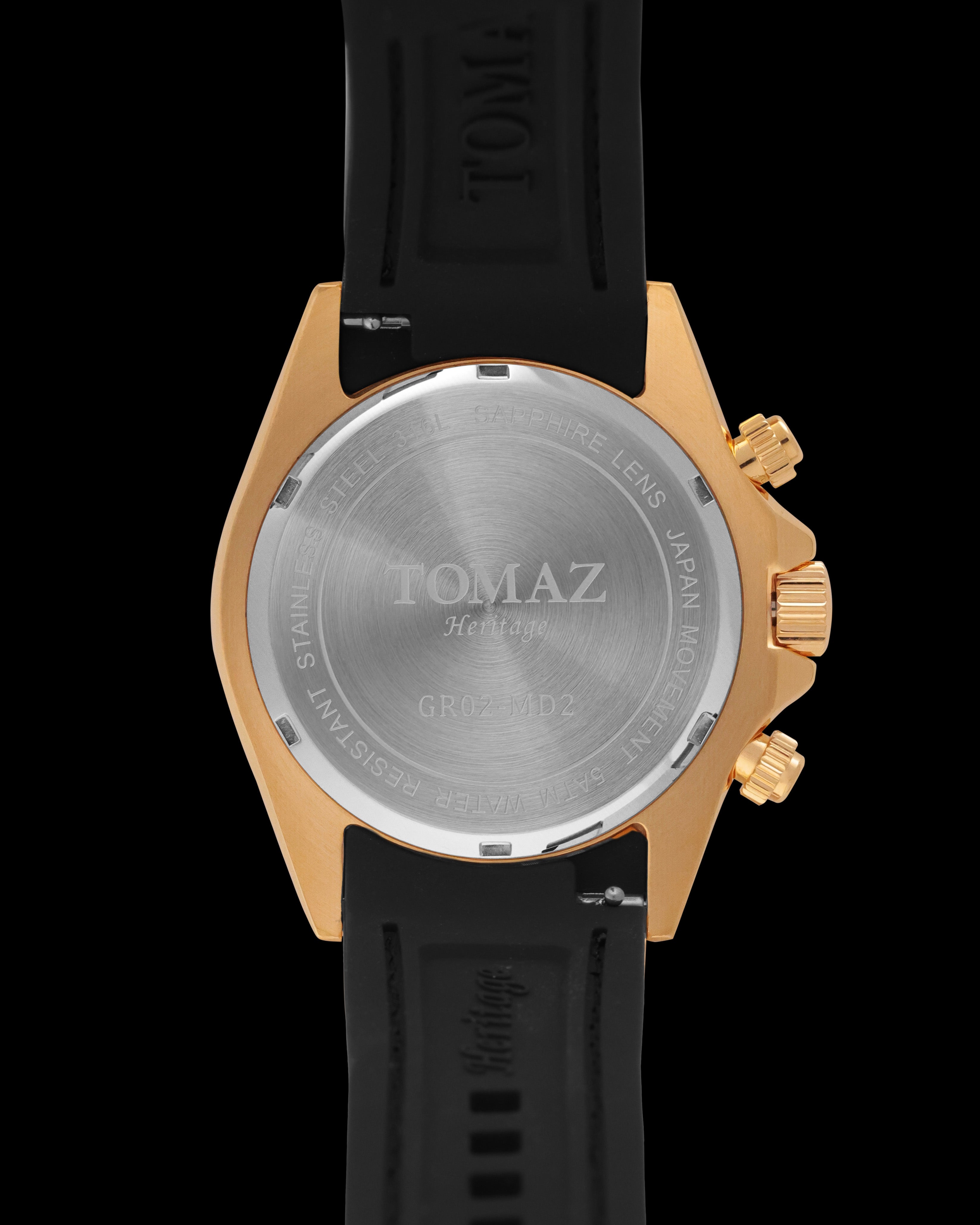 Tomaz Heritage GR02-MD2 with Rubber Leather Strap