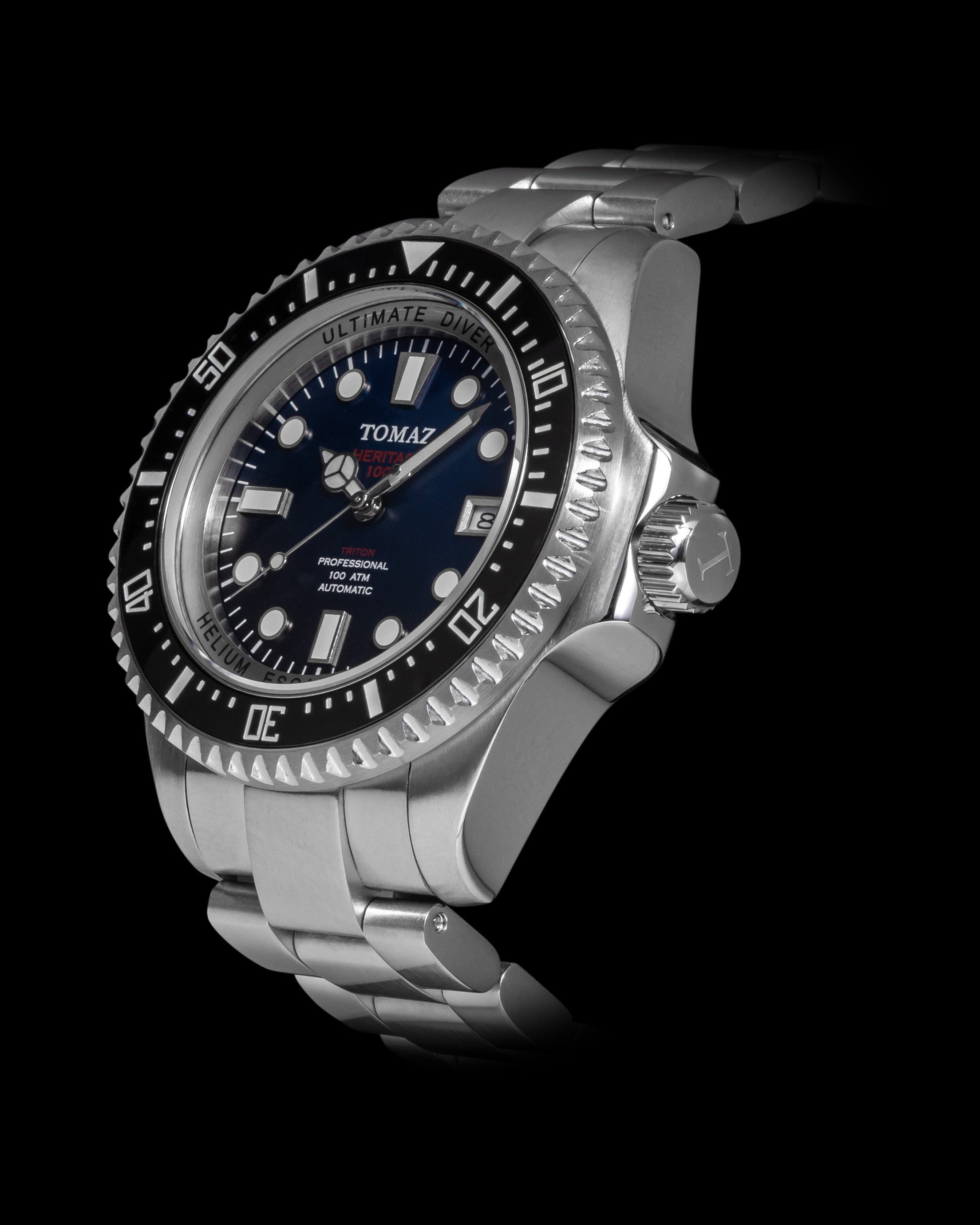 Ultimate Diver GR06B-D3 (Silver/Blue/Black) Silver Stainless Steel