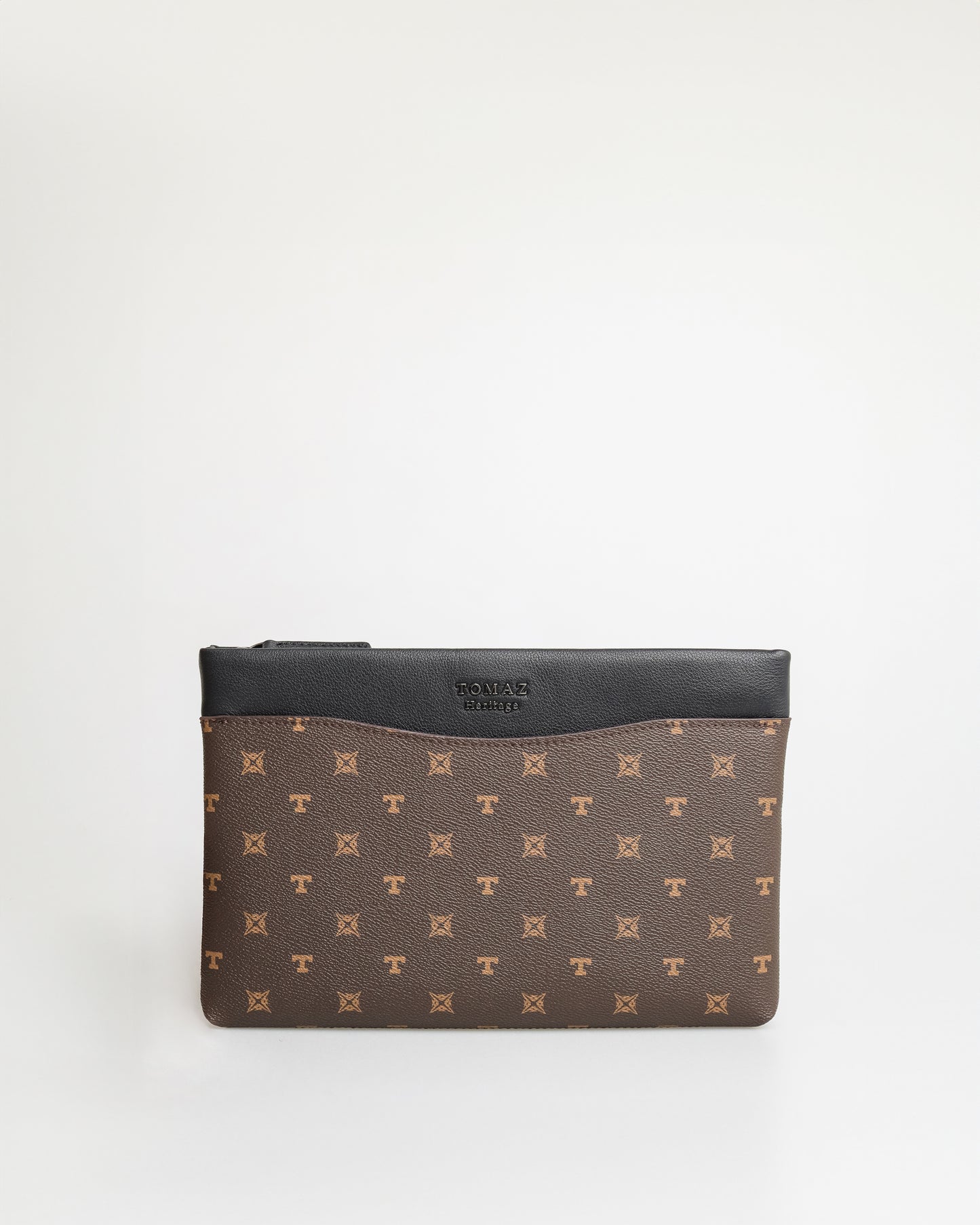 Tomaz NT-TZ412 Monogram Men's Clutch (Brown/Black)