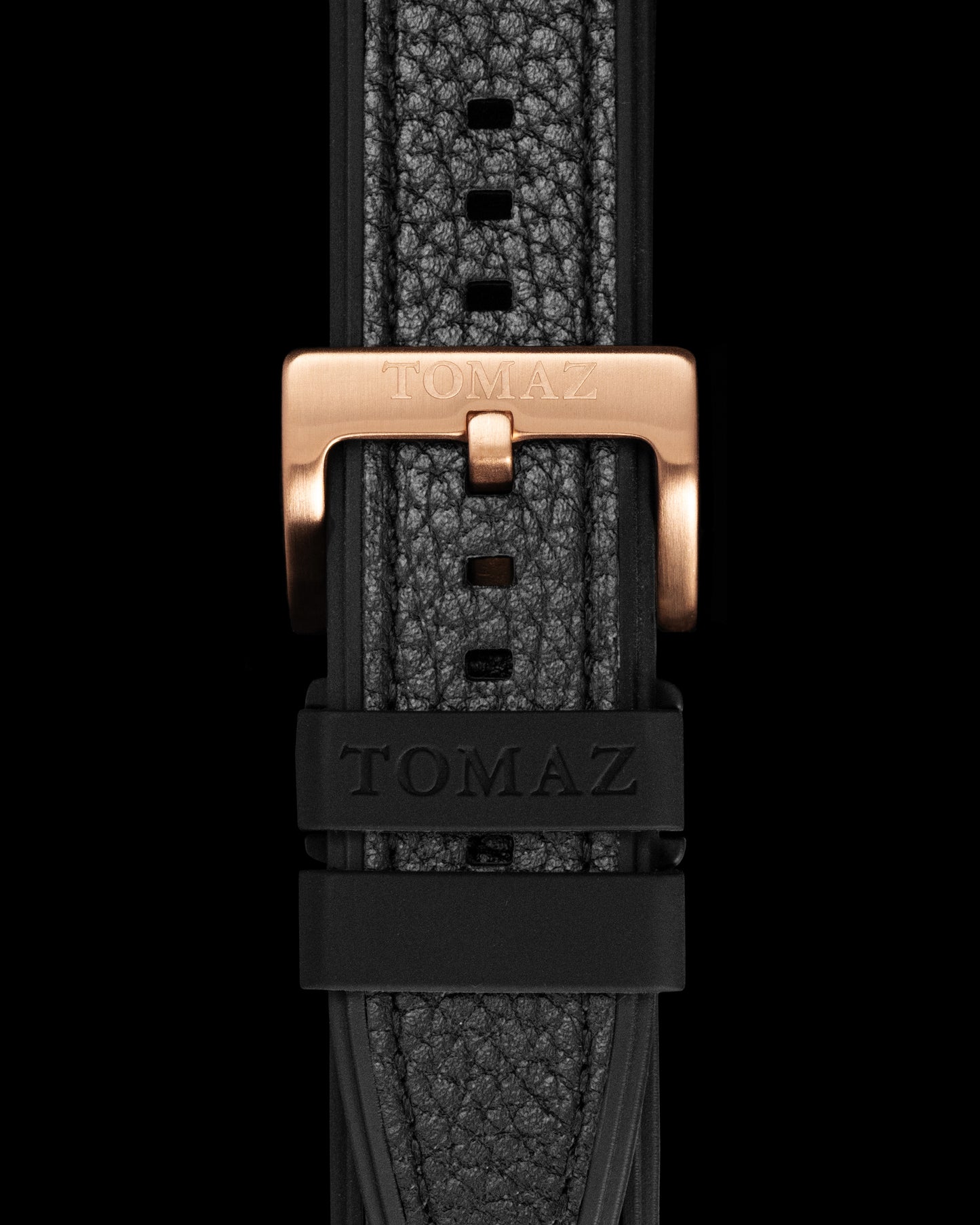 Tomaz STQ023A Silicon Lychee 26mm (TQ023/TQ030) Watch Strap (Black)