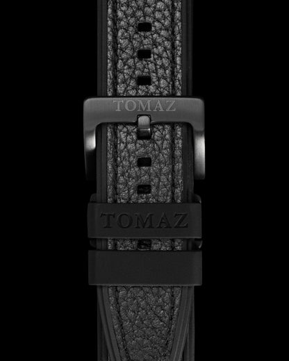 Tomaz STQ023 Silicon Lychee 26mm (TQ023/TQ030) Watch Strap (Black)