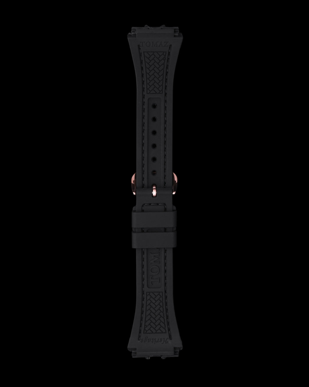 Tomaz STQ029L-3A 21mm Lychee Silicone Watch Strap – Fits TQ029L