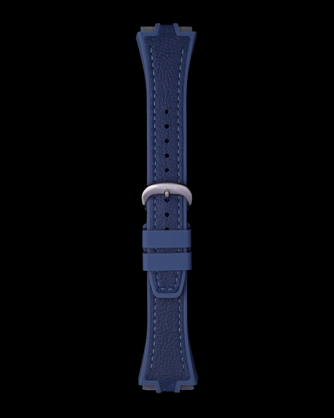 Tomaz STQ029L-3B 21mm Lychee Leather & Silicone Watch Strap – Fits TQ029L