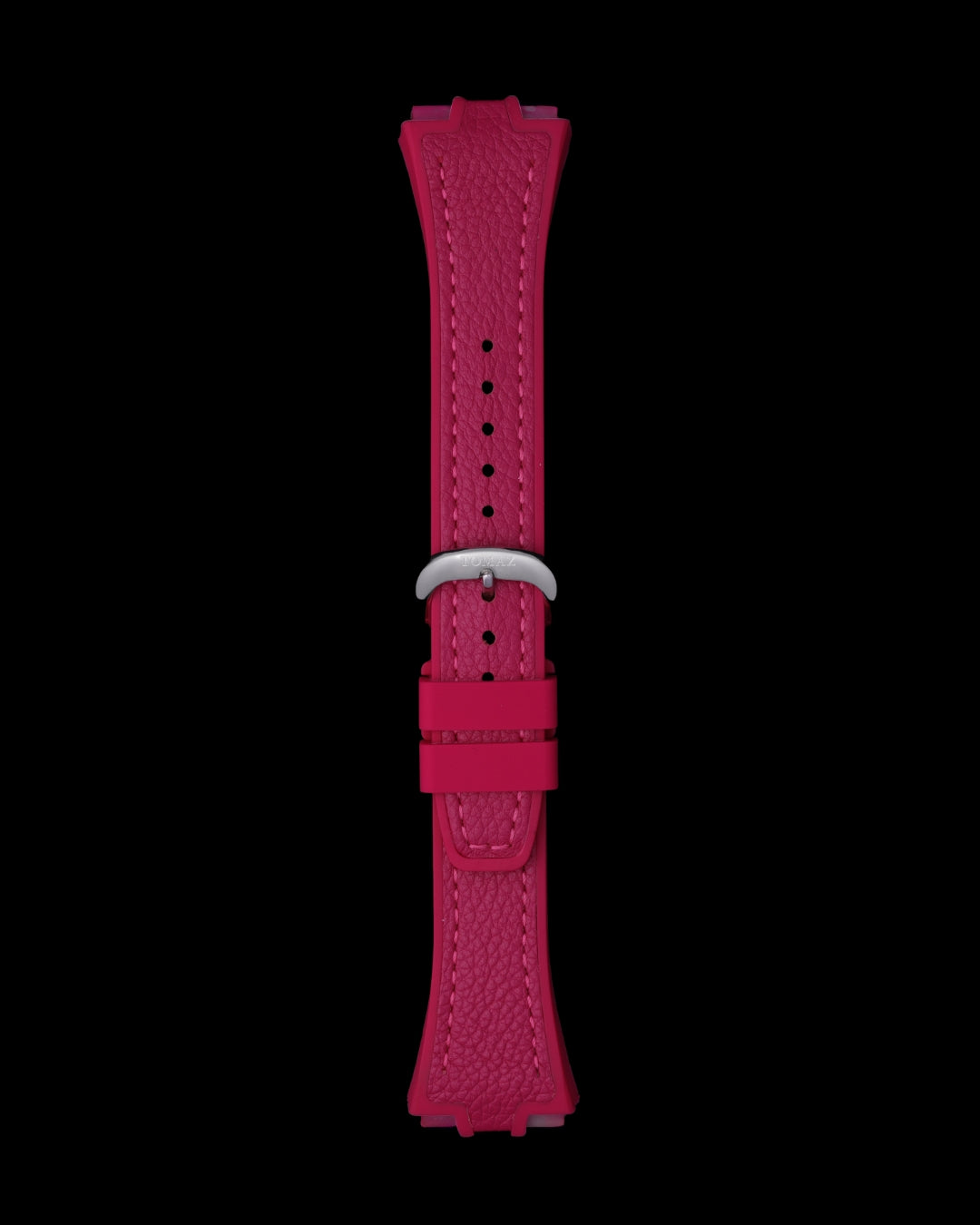 Tomaz STQ029L-3B 21mm Lychee Leather & Silicone Watch Strap – Fits TQ029L