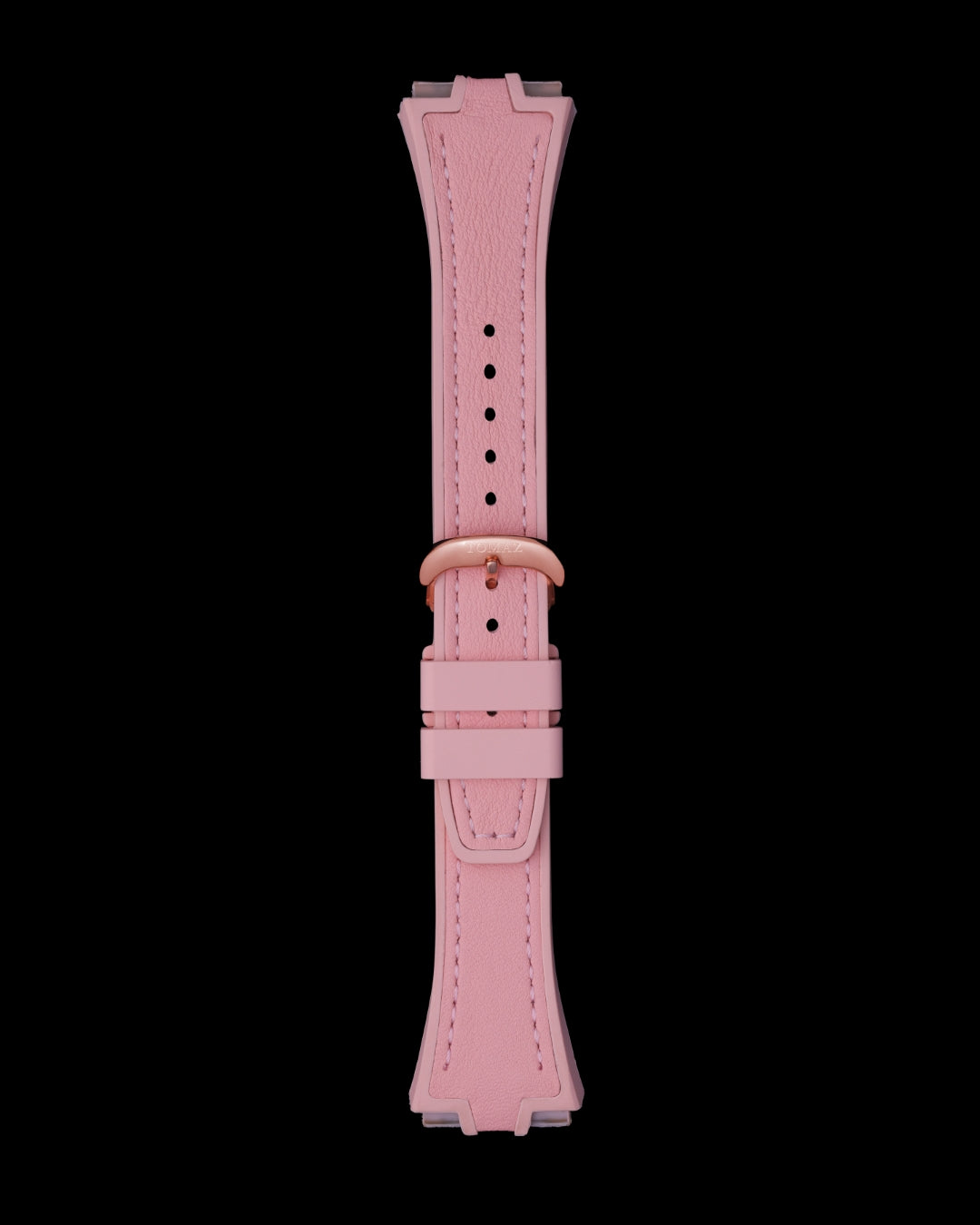 Tomaz STQ029L-A 21mm Plain Leather & Silicone Watch Strap – Fits TQ029L
