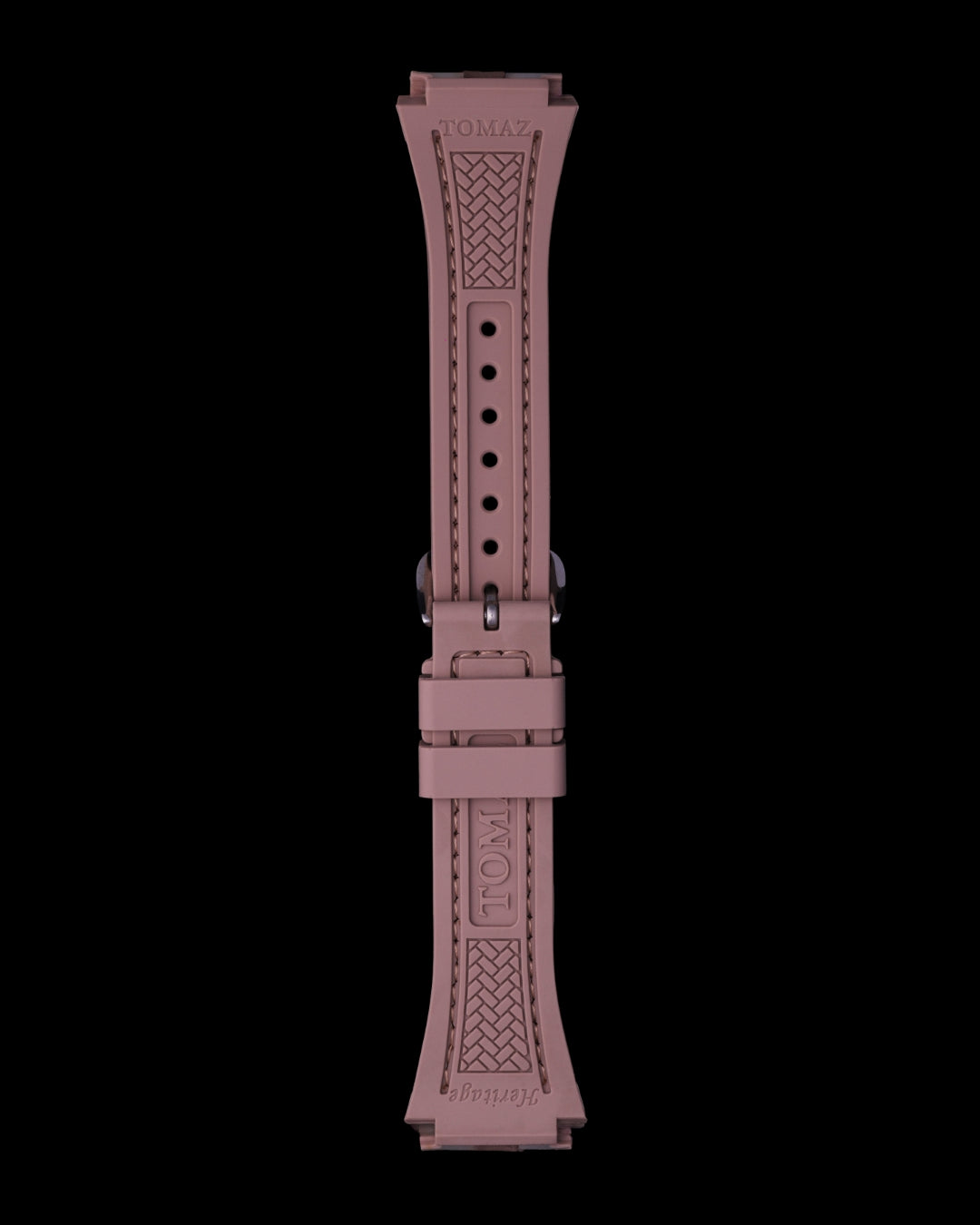 Tomaz STQ029L-B 21mm Plain Leather & Silicone Watch Strap – Fits TQ029L