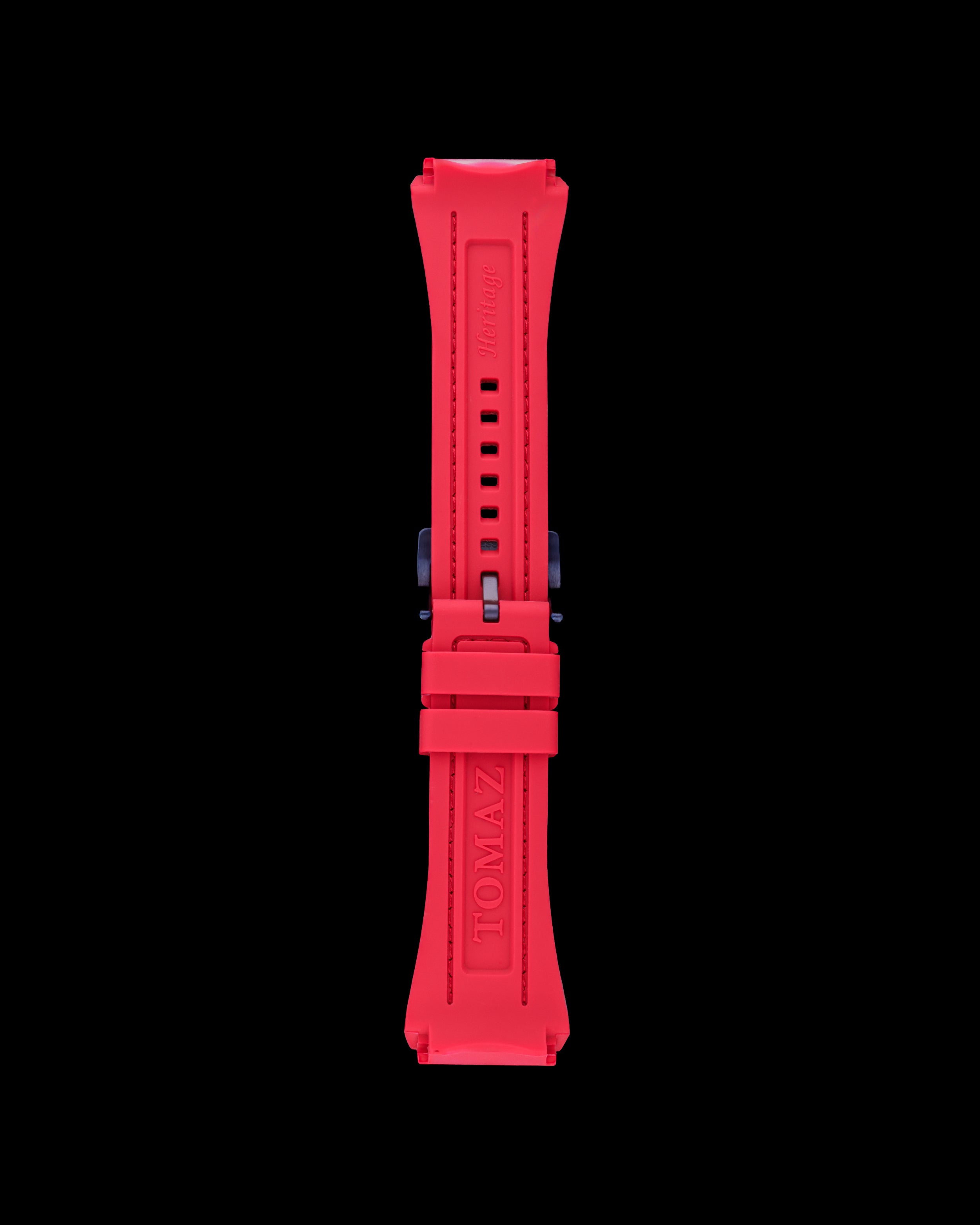 Tomaz STQ030E 26mm Lychee Leather & Silicone Watch Strap – Fits TQ030