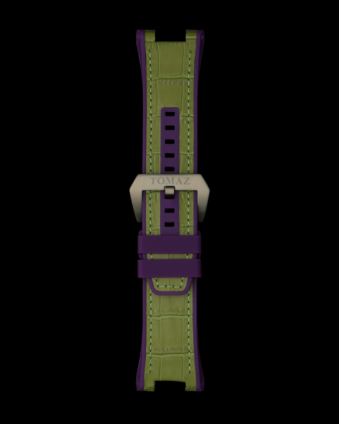 Tomaz STQ037-1F 29mm Bamboo Leather & Silicone Watch Strap – Fits TQ037