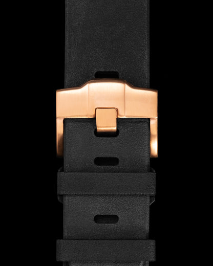 Tomaz STQ011A Rubber 24mm Watch Strap (Black)