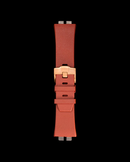 Tomaz STQ011A Rubber 24mm Watch Strap (Red)