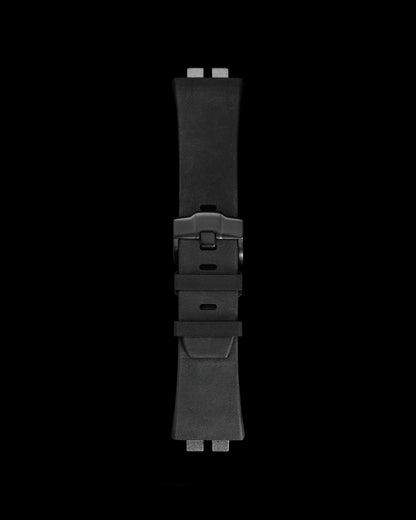 Tomaz STQ011 Rubber 24mm Watch Strap (Black)