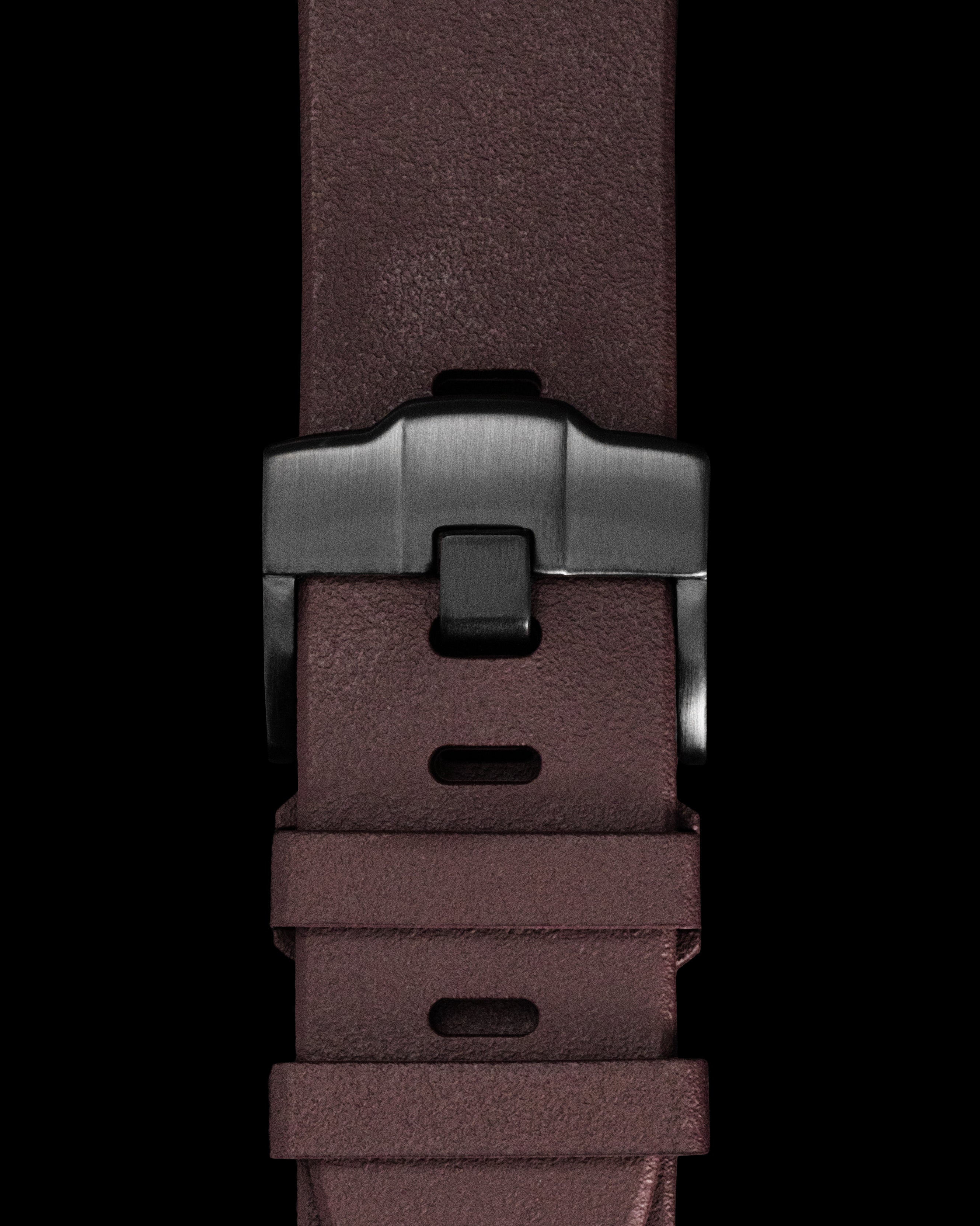 Tomaz STQ011 Rubber 24mm Watch Strap (Coffee)