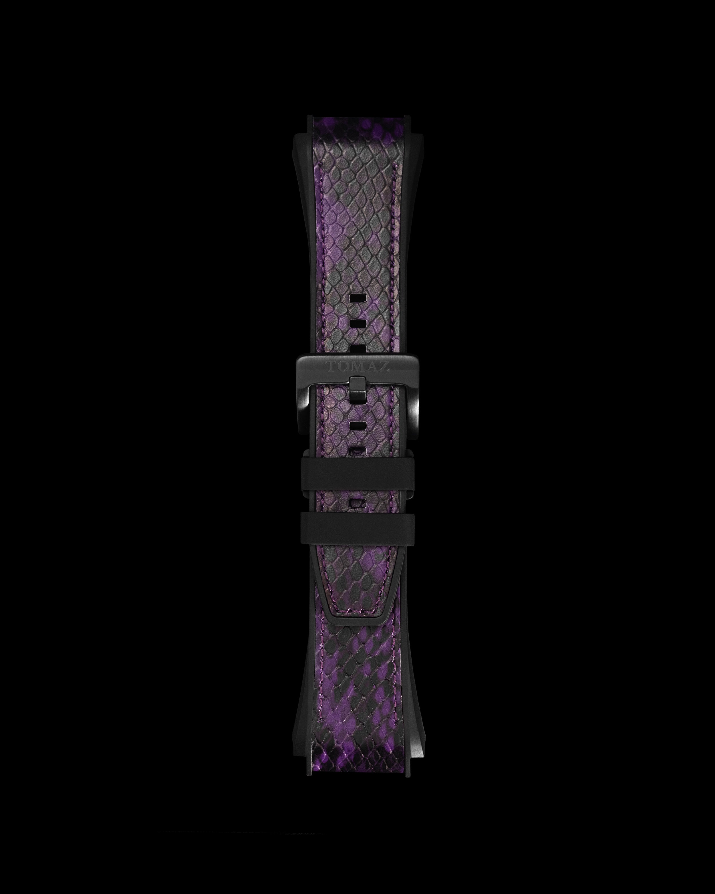 Tomaz STQ021-2A Silicon Snake 26mm Watch Strap (Purple)