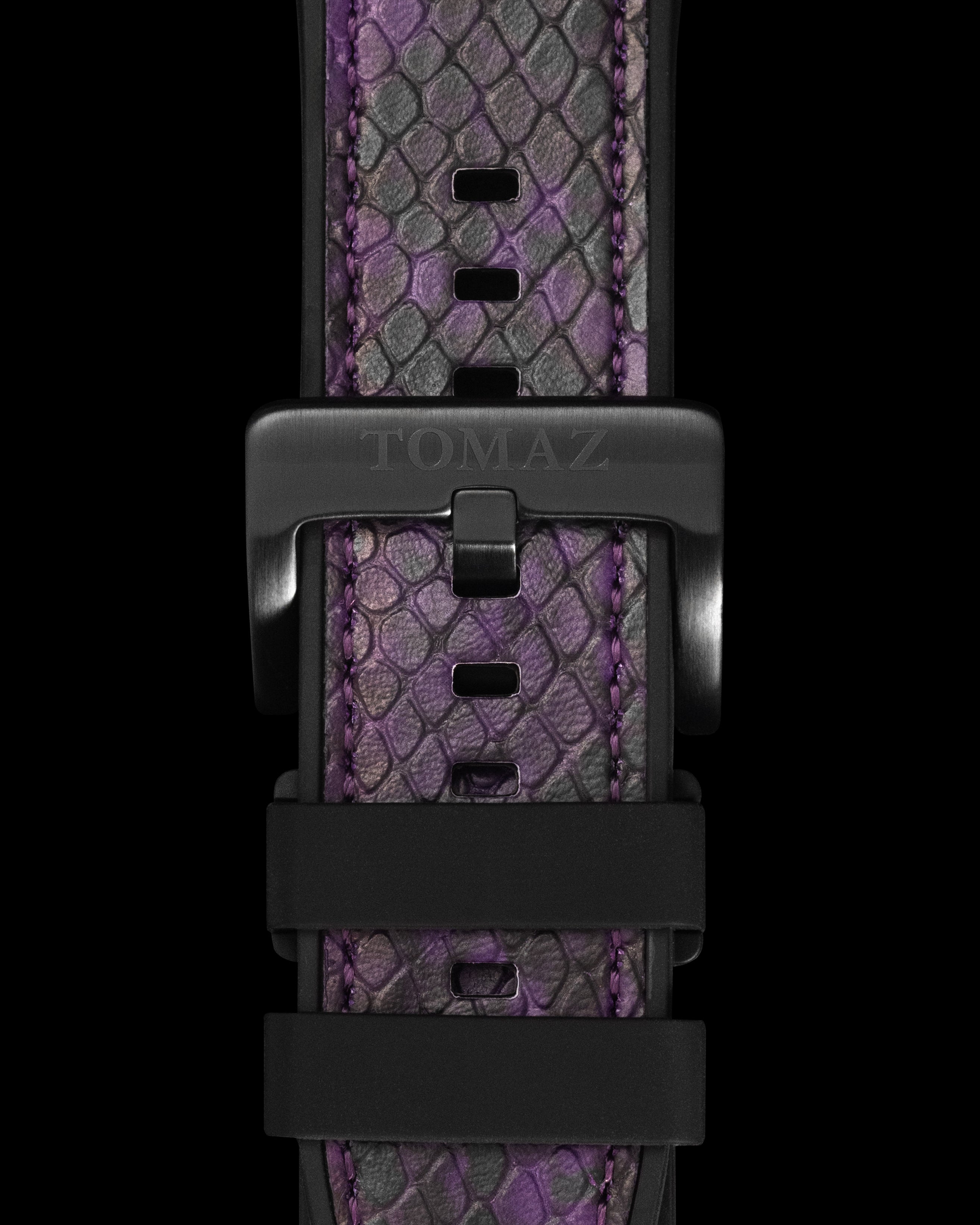 Tomaz STQ021-2A Silicon Snake 26mm Watch Strap (Purple)