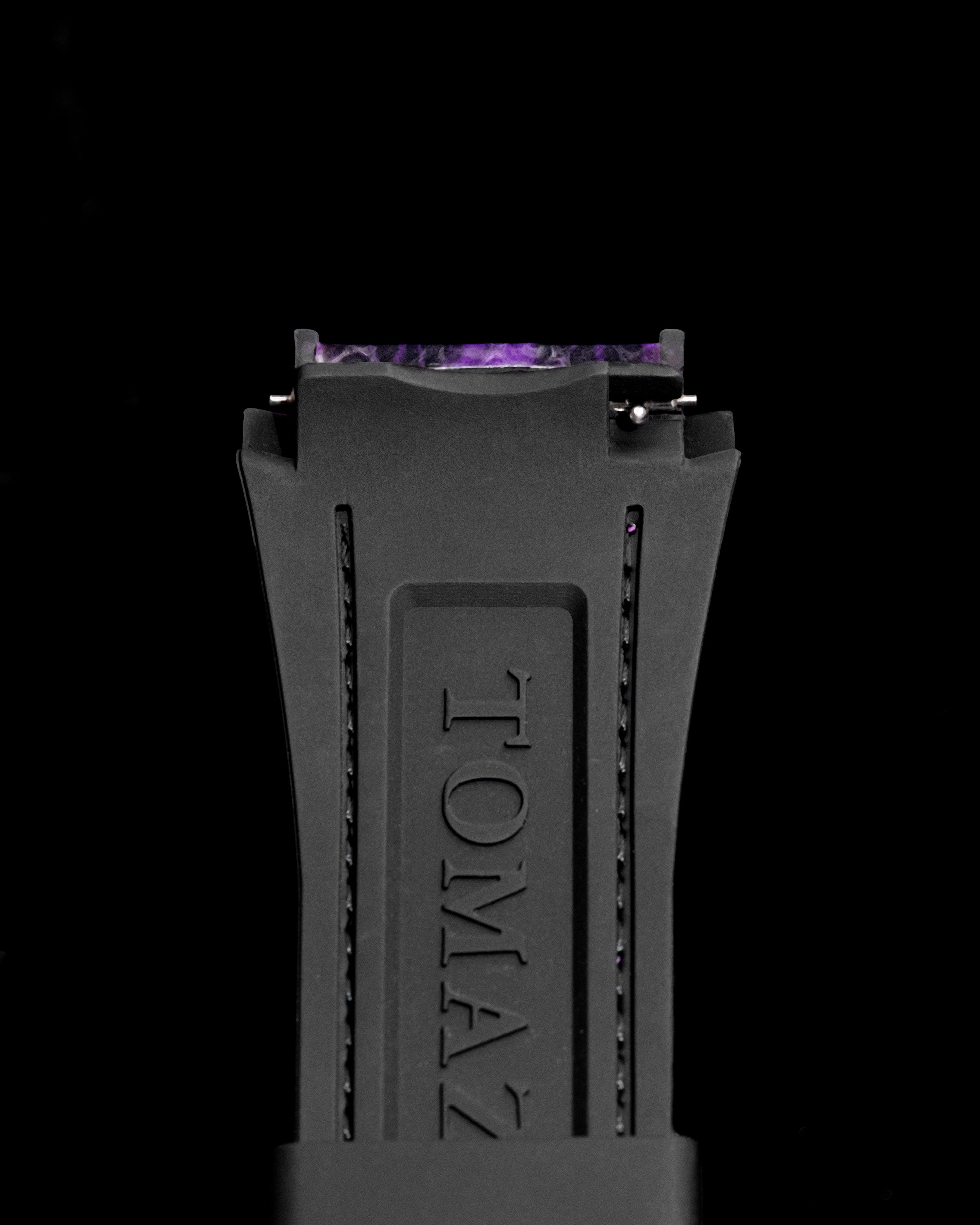 Tomaz STQ021-2A Silicon Snake 26mm Watch Strap (Purple)