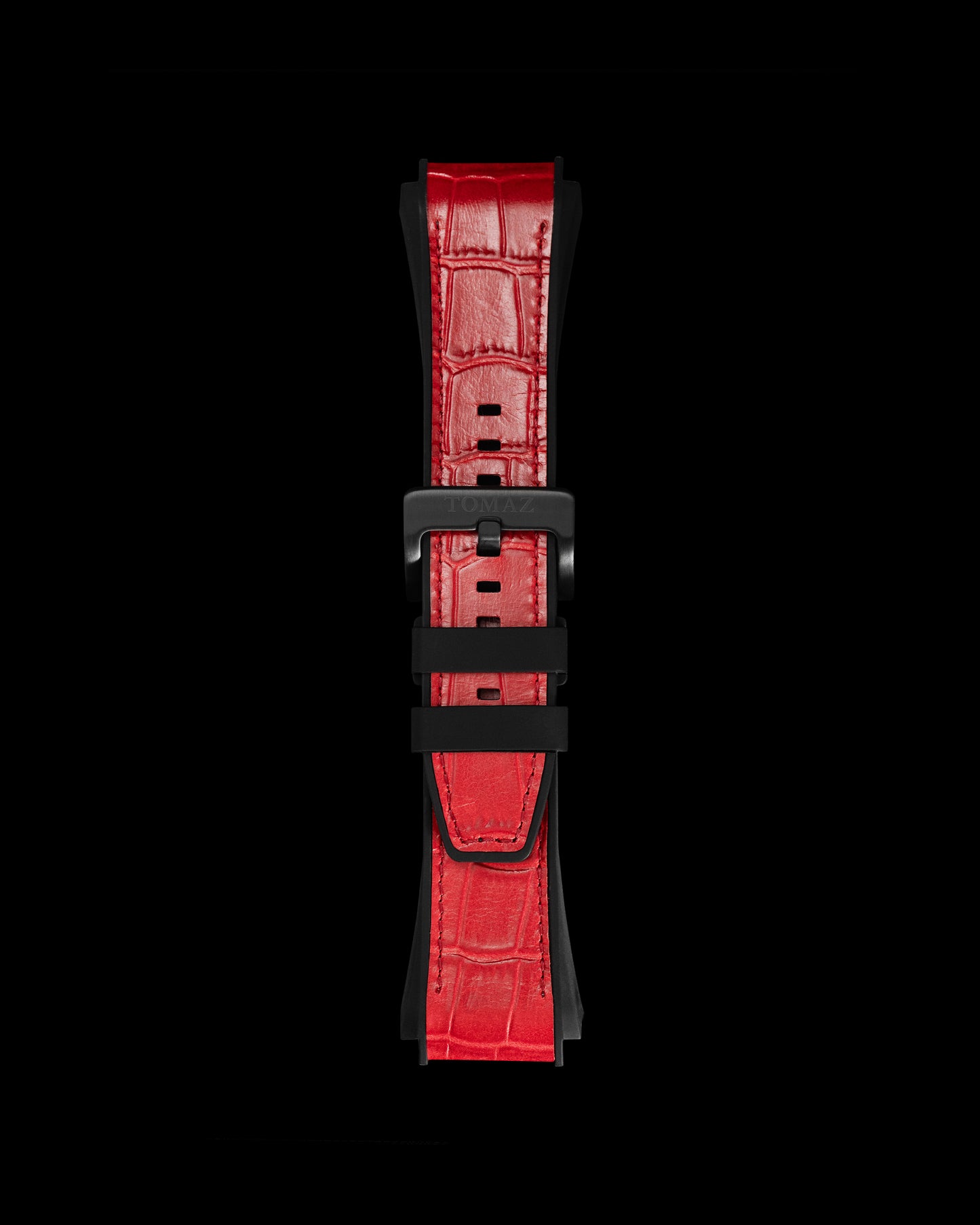 Tomaz STQ021 Silicon Bamboo 26mm Watch Strap (Red)