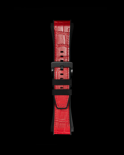 Tomaz STQ021 Silicon Bamboo 26mm Watch Strap (Red)