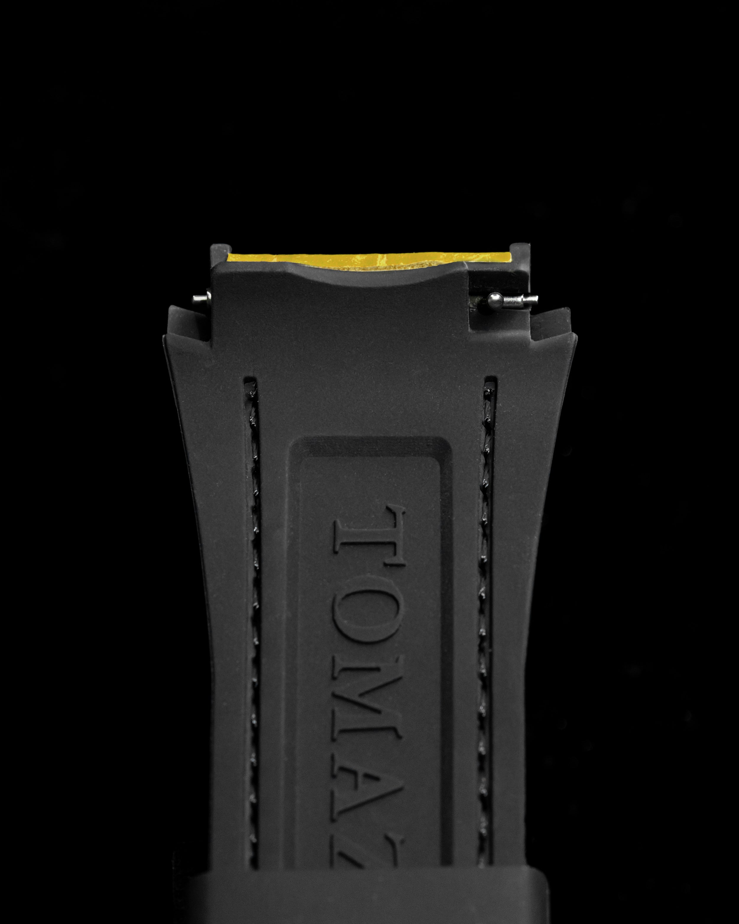 Tomaz STQ021 Silicon Bamboo 26mm Watch Strap (Yellow)