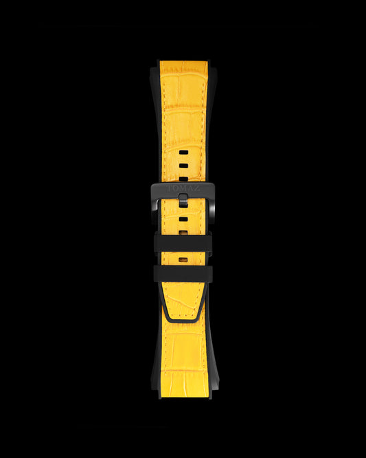 Tomaz STQ021 Silicon Bamboo 26mm Watch Strap (Yellow)