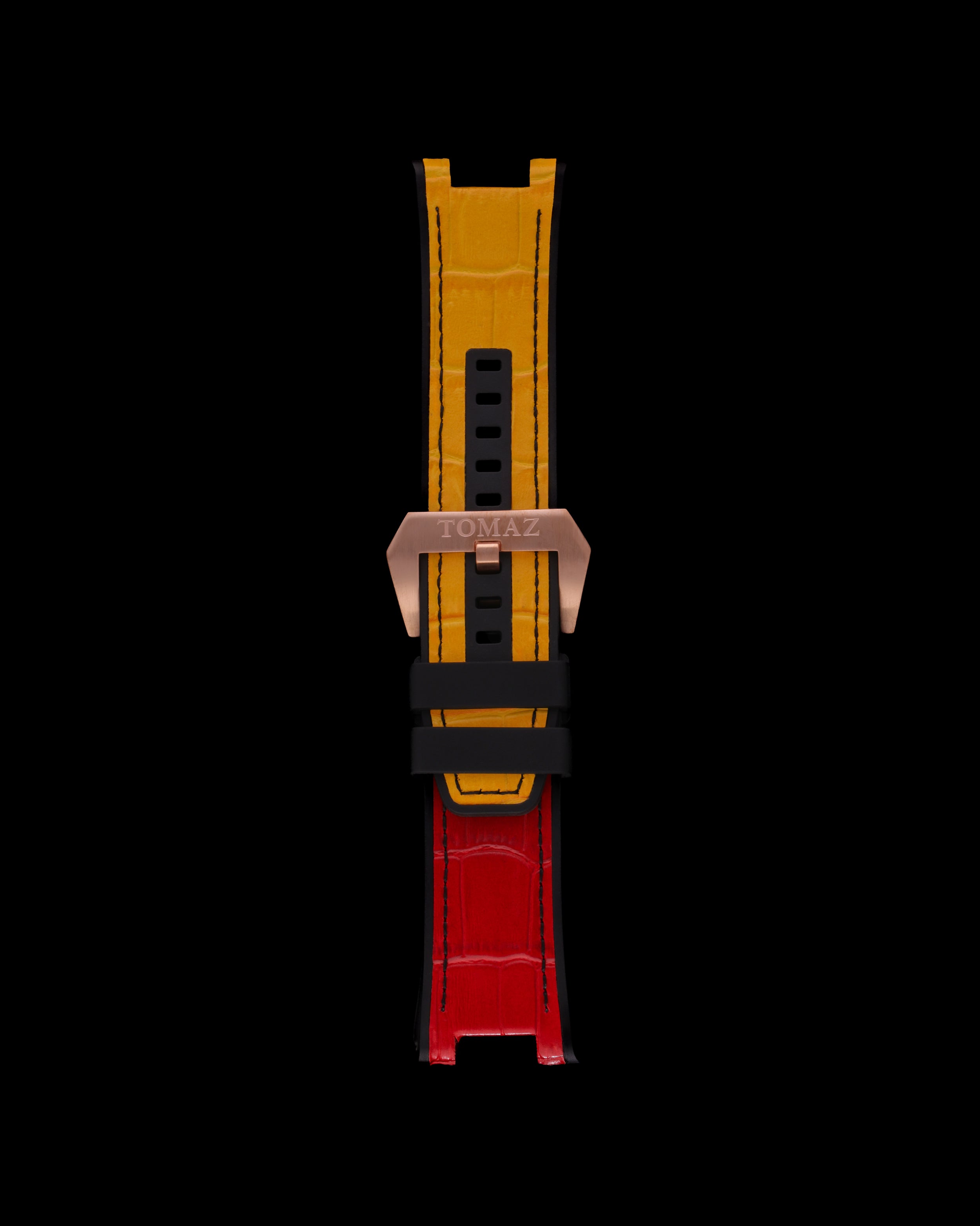 Tomaz STW027-1A 29mm Bamboo Leather & Silicone Watch Strap – Fits TW027