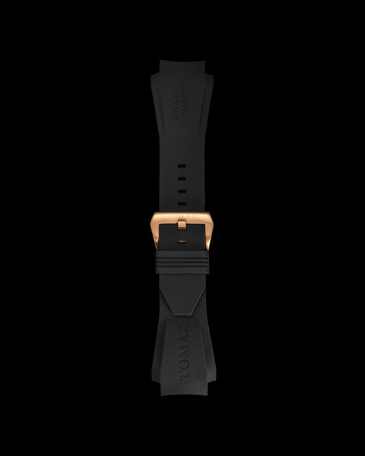 Tomaz STW028A Silicon Plain 24mm Watch Strap (TW028A) (Black)