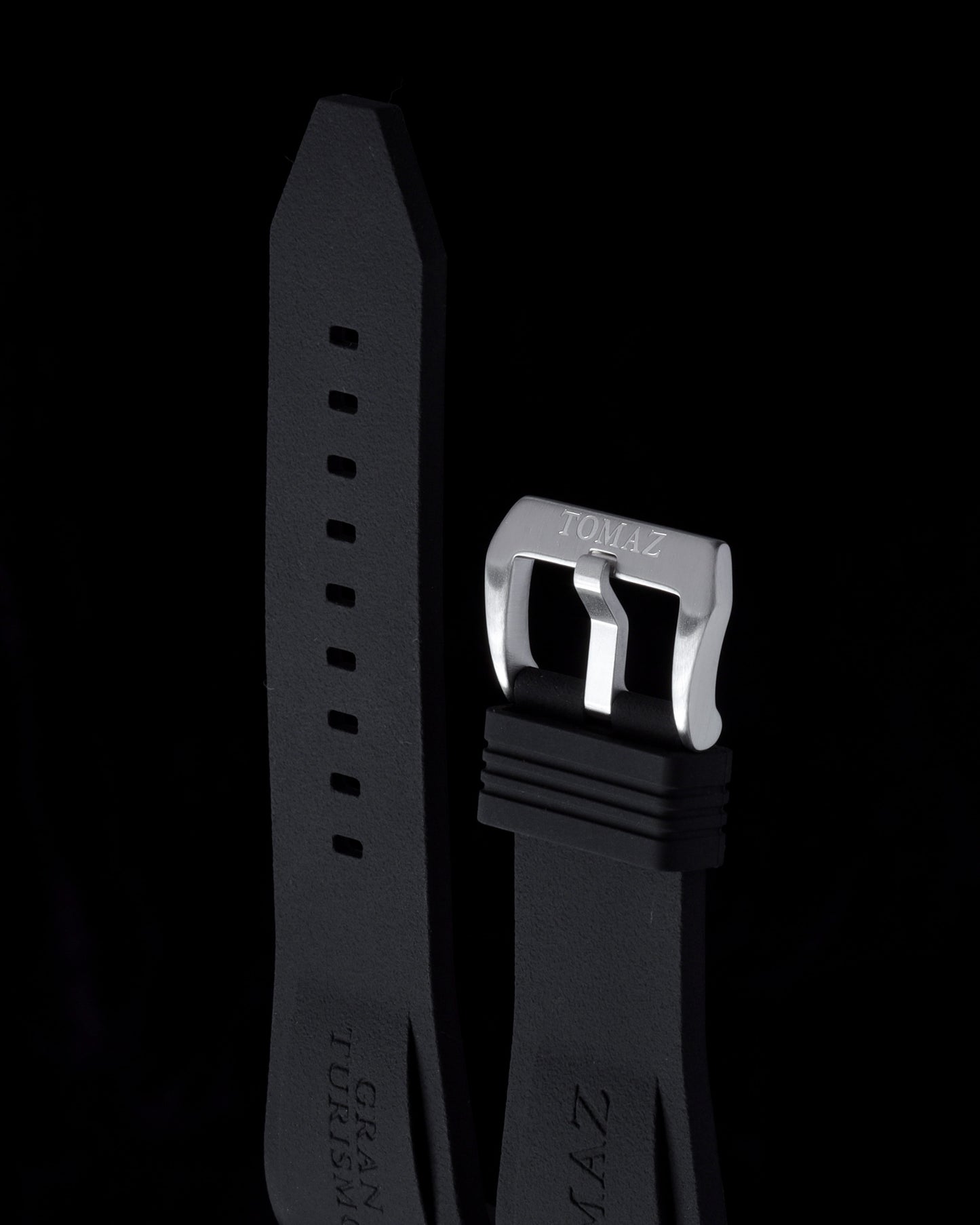 Tomaz STW028B Tomaz Men's Watch Plain Rubber 24mm Strap (TW028B) (Black)
