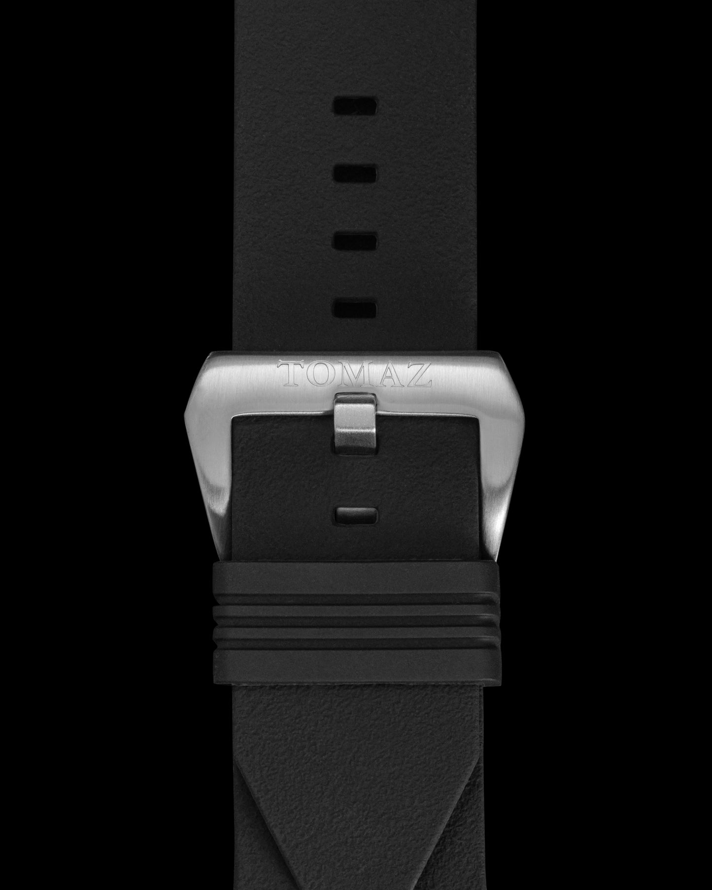 Tomaz STW028B Silicon Plain 24mm Watch Strap (TW028B) (Black)