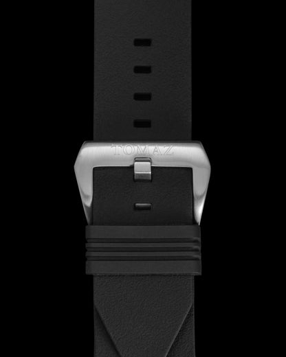 Tomaz STW028B Silicon Plain 24mm Watch Strap (TW028B) (Black)