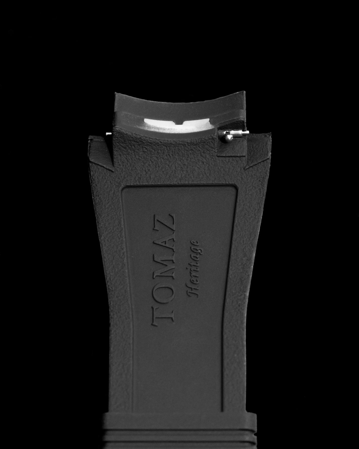 Tomaz STW028B Silicon Plain 24mm Watch Strap (TW028B) (Black)