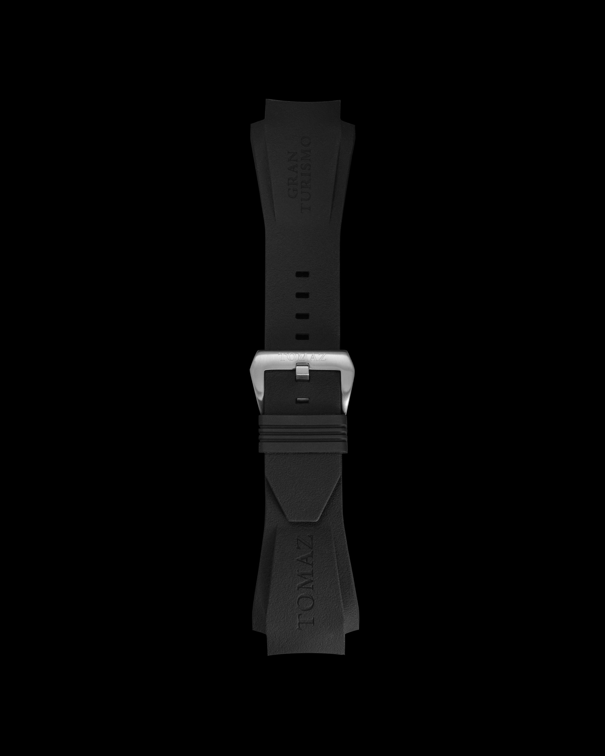 Tomaz STW028B Silicon Plain 24mm Watch Strap (TW028B) (Black)