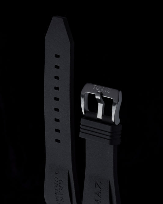 Tomaz STW028 Tomaz Men's Watch Plain Rubber 24mm Strap (Black)