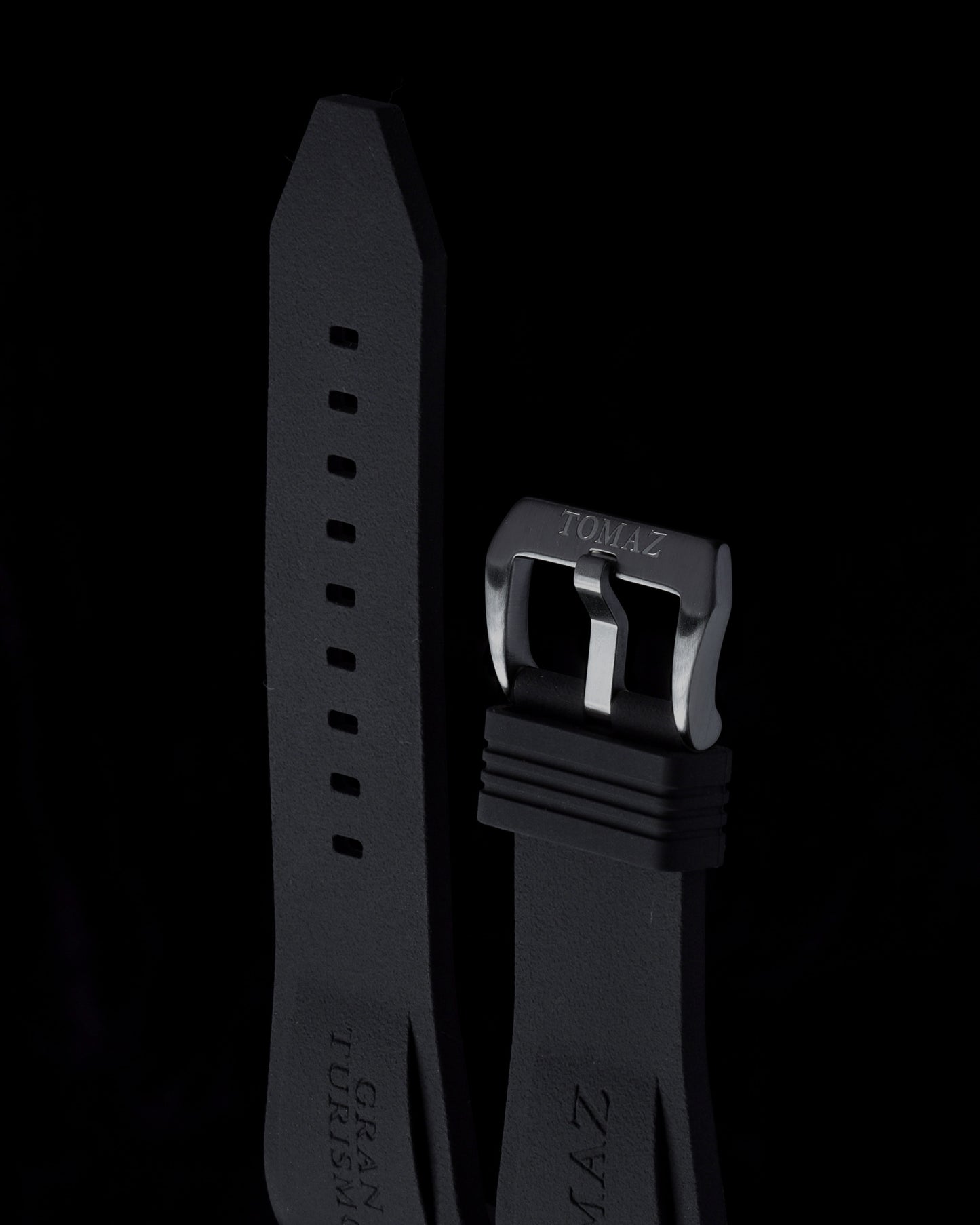 Tomaz STW028 Tomaz Men's Watch Plain Rubber 24mm Strap (TW028) (Black)