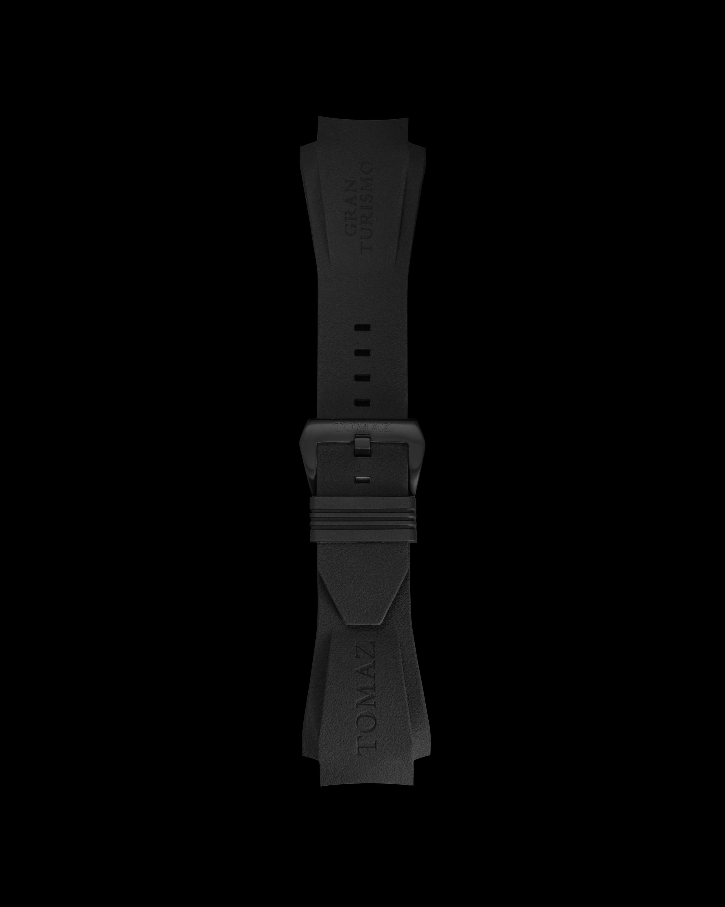 Tomaz STW028 Silicon Plain 24mm Watch Strap (TW028) (Black)