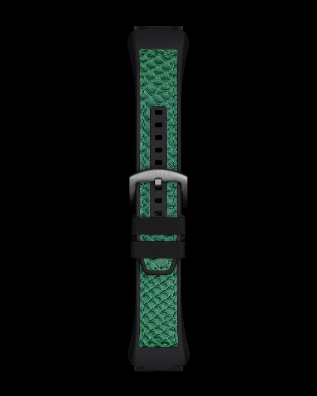 Tomaz STW029-2C 24mm Snake Leather & Silicone Watch Strap – Fits TW029