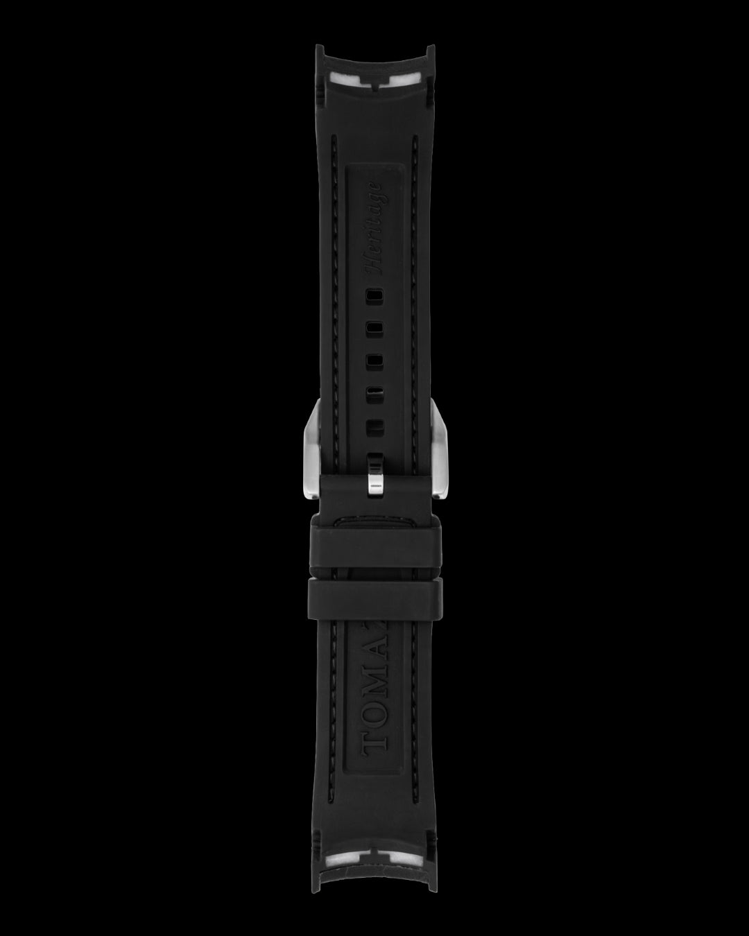 Tomaz STW036-6B 24mm Diamond Silicone Watch Strap – Fits TW036