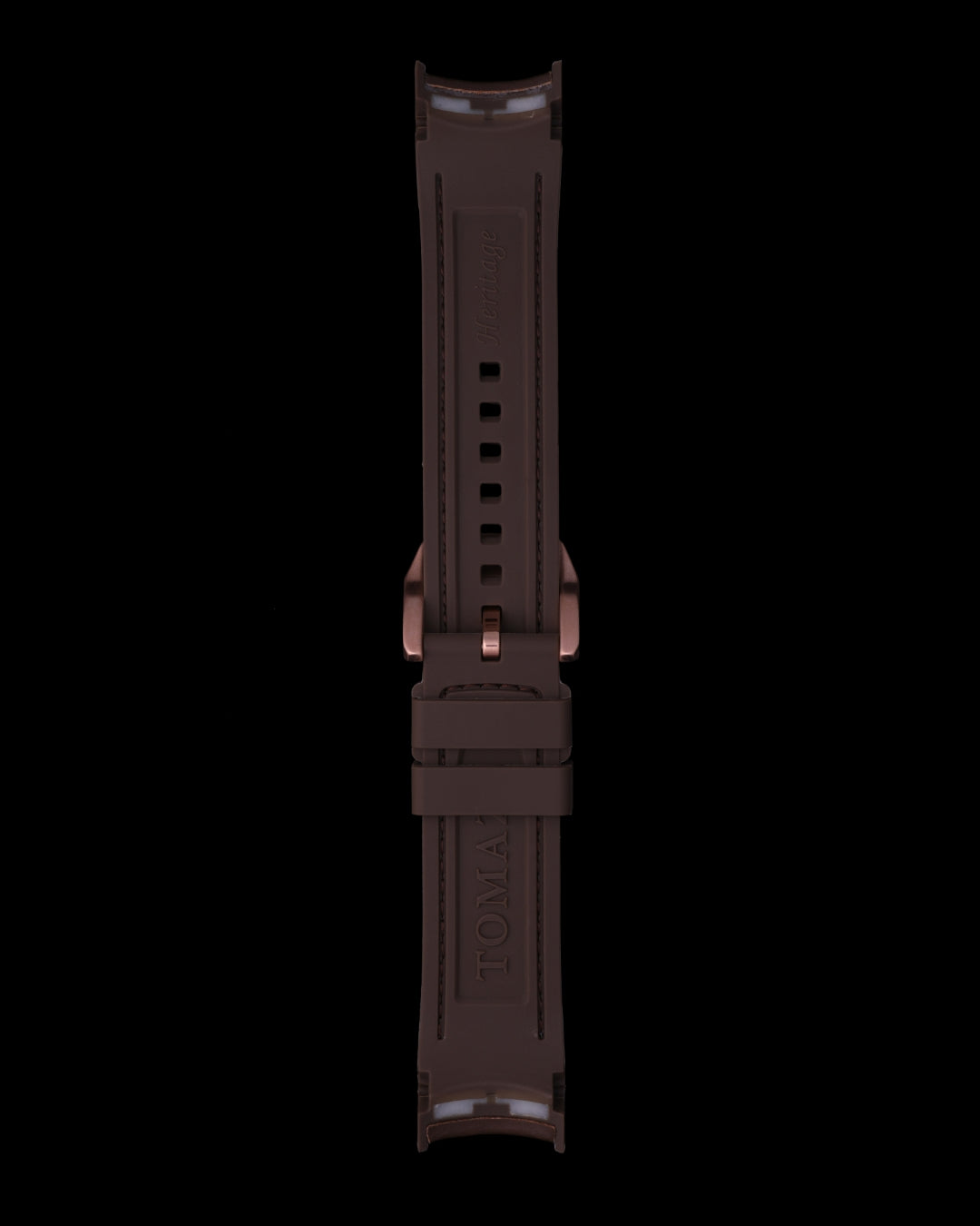 Tomaz STW036-A 24mm Plain Leather & Silicone Watch Strap – Fits TW036