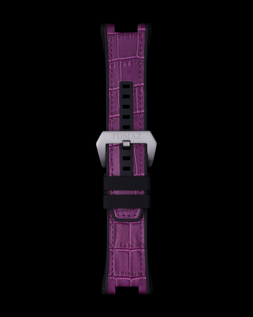 Tomaz STW037-1C 29mm Bamboo Leather & Silicone Watch Strap – Fits TW037