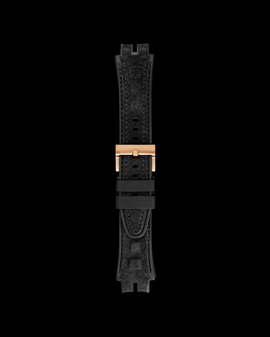 Tomaz STW051A Leather Plain 20mm Watch Strap (TW051A) (Black)