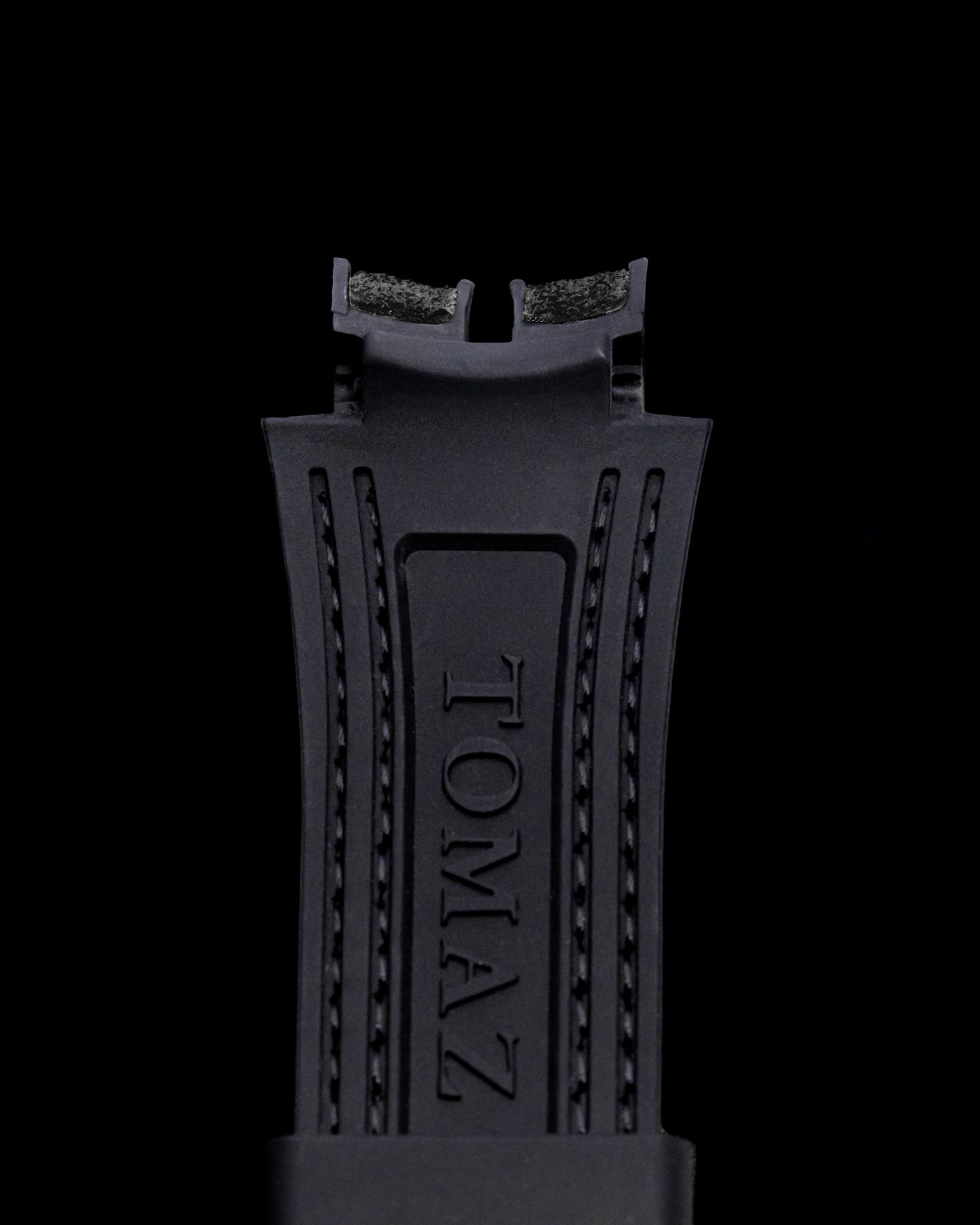 Tomaz STW051A Leather Plain 20mm Watch Strap (TW051A) (Black)