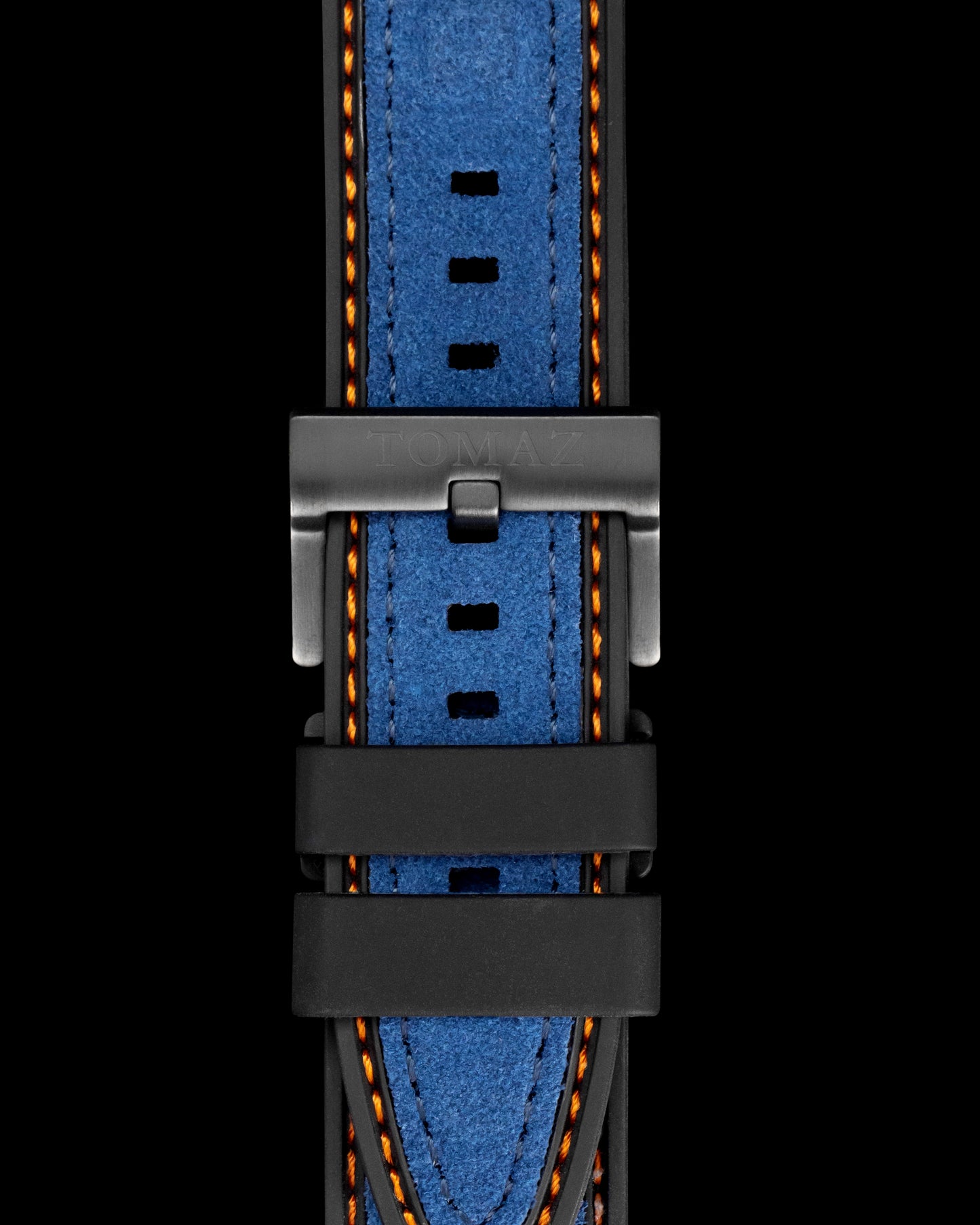 Tomaz STW051 Leather Plain 20mm Watch Strap (TW051) (Blue)