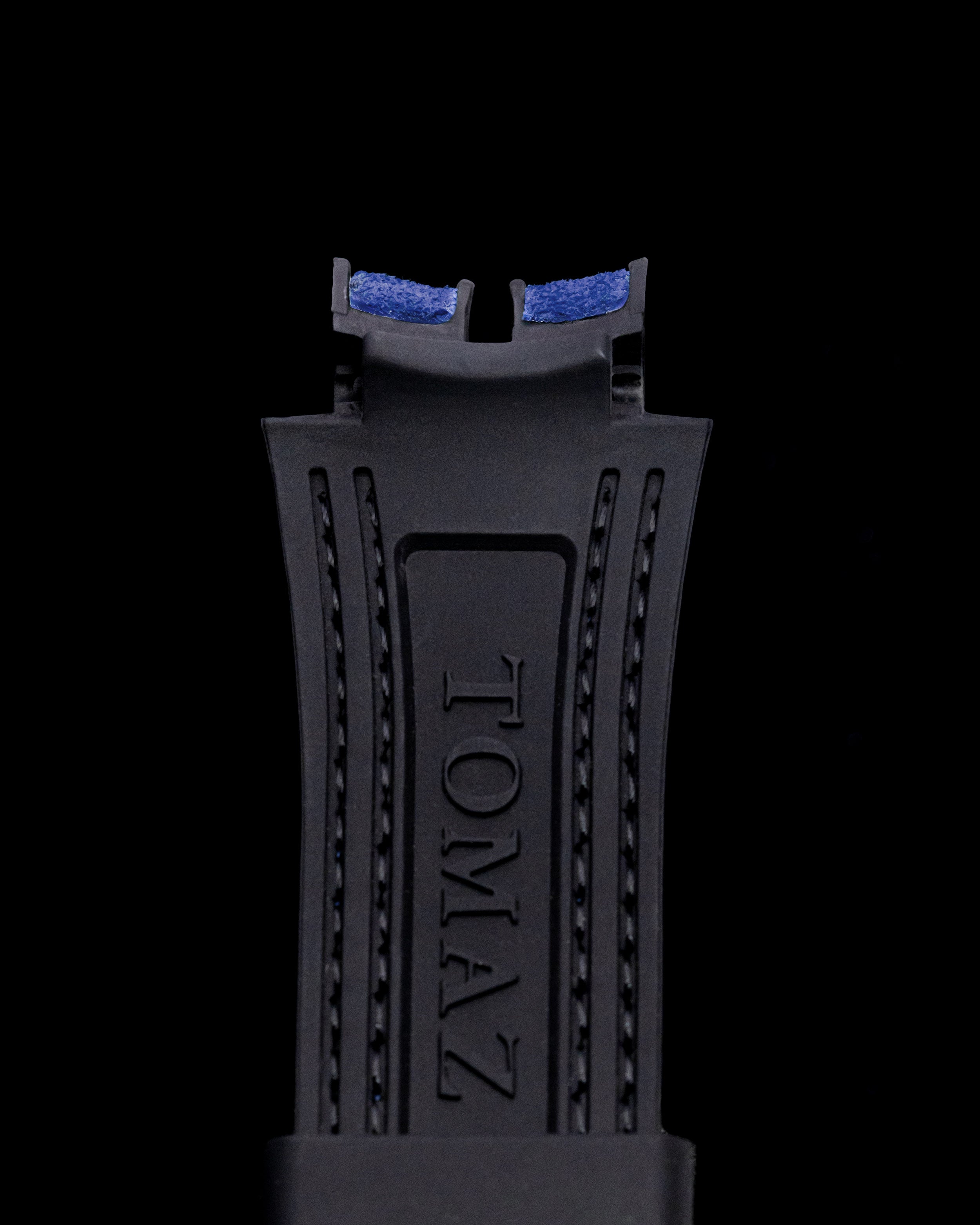 Tomaz STW051 Leather Plain 20mm Watch Strap (TW051) (Blue)