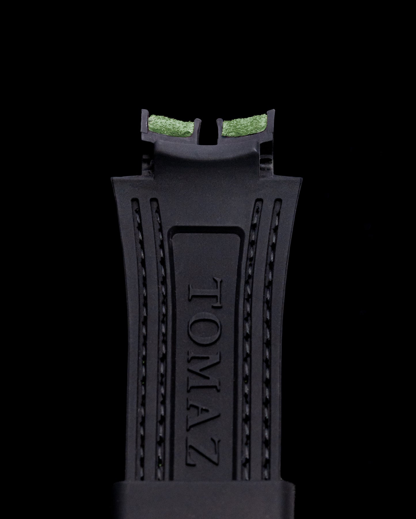 Tomaz STW051 Leather Plain 20mm Watch Strap (TW051) (Green)