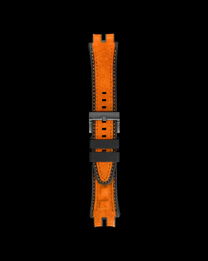 Tomaz STW051 Leather Plain 20mm Watch Strap (TW051) (Orange)