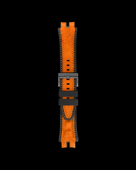 Tomaz STW051 Leather Plain 20mm Watch Strap (TW051) (Orange)